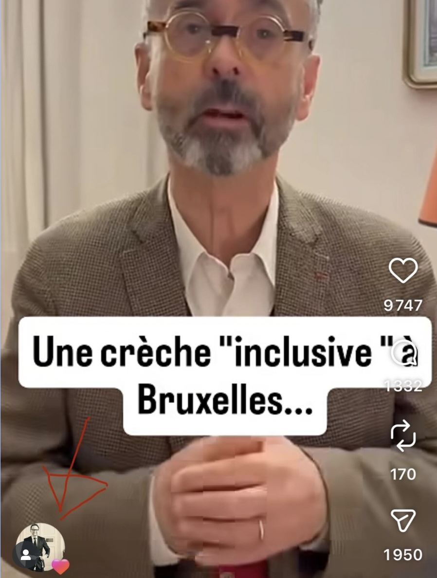 Le Bourgmestre d’Uccle, Boris Dilliès (MR), approuve une publication vidéo de Robert Menard, maire et figure de l’extrême-droite française sur Instragram