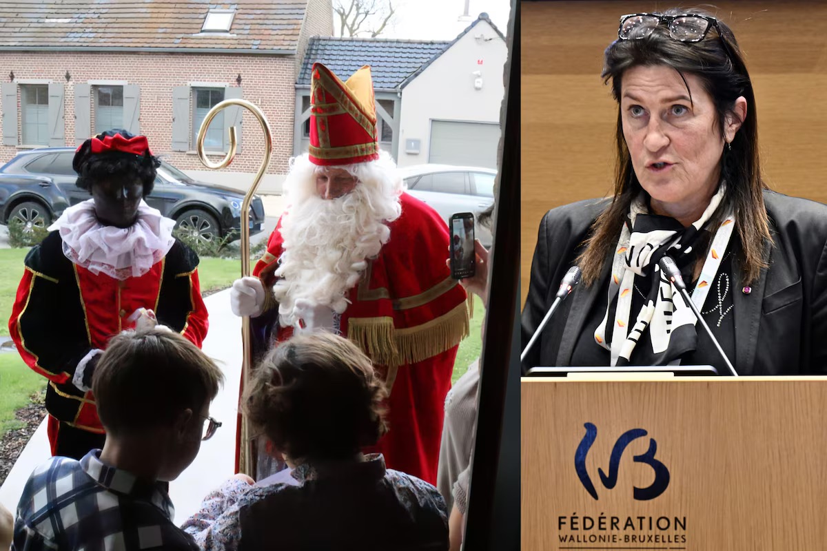 "Honorons toujours nos belles traditions !": Jacqueline Galant crée la polémique avec une photo d'un Père Fouettard en blackface