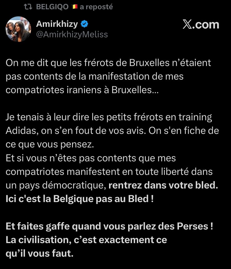 Énième dérapage raciste de Amirkhizy Mélissa